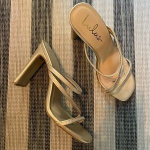 Lulu's gold heels